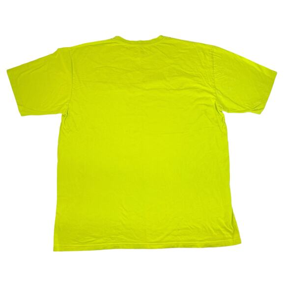 Vintage SouthPole Men's Shirt Size 4XL Y2k Black Spell Out Embellished YllwGreen - Picture 2 of 9